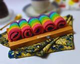 Cara Membuat Mini Roll Rainbow Cake Gluten Free 10