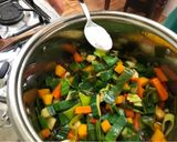 Foto del paso 7 de la receta: Guiso de verduras con zapallo y orejas de palo