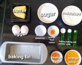 A picture of step 1 of Orange Cake.