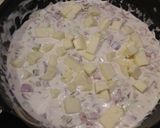 Baconos, hagymás, sajtszósz recept fázis 3 fotója