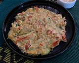 A picture of step 3 of Vegetable egg chilla - 10 min protein rich healthy simple breakfast.