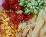 Foto langkah ke 3 dari resep Penne Pasta Vegetable Salad.