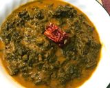 A picture of step 7 of Palak salan.
