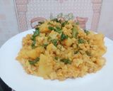 A picture of step 4 of Aloo Gobhi.
