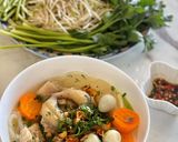Hình bước làm 1 của món Bánh canh giò nạc sườn non