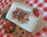 A picture of step 6 of Nutella French toast roll ups.