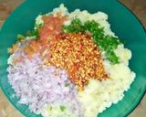 A picture of step 2 of Alu kabab.