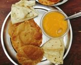 A picture of step 3 of Methi Masala Puri 😋.