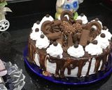 صورة لخطوة 3 من وصفة كيكة عيد الميلاد بالشوكولاته 🍫🍫🍫