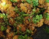 A picture of step 6 of Muglai gobhi.