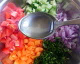 A picture of step 3 of Cucumber Salad.