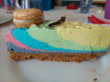 Torta fredda unicorno arcobaleno