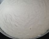 A picture of step 9 of Gujarati kadhi and sooji dhokla.
