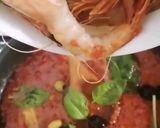 Une image de l'étape 3 de Gambas spaguetti a l'encre de seiche legumes d'été 🦐.