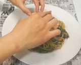 大蝦菠菜蘑菇意粉 附「實作影片」的食譜步驟7照片
