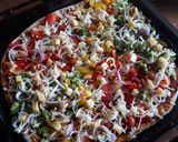 A picture of step 14 of Spicy vegetarian pizza.