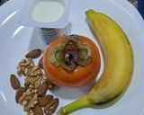 Une image de l'étape 1 de Verrine kaki et banane.