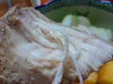 Salad trái cây trộn ức gà nướng