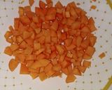 A picture of step 1 of Mince meat couscous.