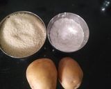 A picture of step 1 of Farali Samak Vada.