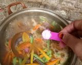 Foto langkah ke 6 dari resep Asem asem balungan dong so (daun melinjo).