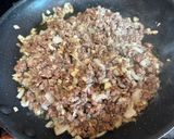 A picture of step 2 of Cheeseburger Spring Rolls.