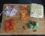 A picture of step 1 of Veggie loaded masala Maggi 😋😋.