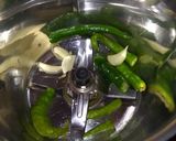 A picture of step 1 of Palak (Spinach) Puris.