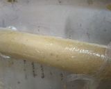 A picture of step 7 of Swiss roll ice cream cake#icecream fanatics.