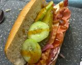 A picture of step 4 of Subway at home/ sub board.