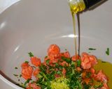 Foto del passaggio 6 della ricetta Tartellette Integrali con Tartare di Salmone Selvaggio e Crema di Ceci