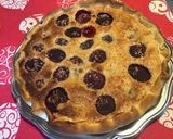 Une image de l'étape 10 de Tarte aux pêches de vigne et noix de coco.