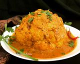 A picture of step 6 of Gobhi Musallam.