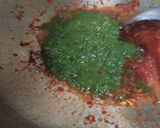 A picture of step 5 of Aloo Katli in coriander dip.