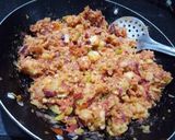 A picture of step 2 of Beetroot masala instant dosa.