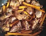 A picture of step 2 of Braised Vegetables chicken.
