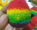Foto langkah ke 8 dari resep Rainbow cake (bentuk telur).