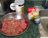 A picture of step 1 of Oyster Meatloaf.