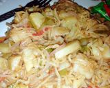 A picture of step 4 of Veg noddles.