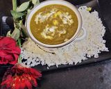 A picture of step 7 of Palak corn sabji or spinach corn ki sabji.