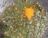 A picture of step 2 of Gargatta Bhaji (Maharashtrian recipe).