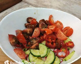 Foto del paso 2 de la receta: Ensalada de rabanitos, pepino y tomate