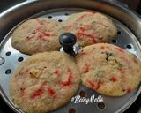 A picture of step 6 of Instant Rawa-Beetroot Idlis.