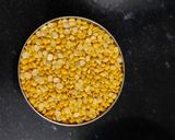 A picture of step 1 of Moong dal.