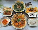 Hình bước làm 6 của món Cơm nhà với các món từ pate
