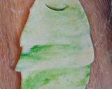 A picture of step 5 of Fish shape paratha.