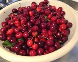 Une image de l'étape 1 de Congélation de cerises du jardin.