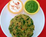 Palak paratha recipe step 3 photo