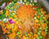 A picture of step 3 of Curry fried rice with coslow.