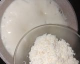 A picture of step 2 of Walnuts baklawa served with cream.
